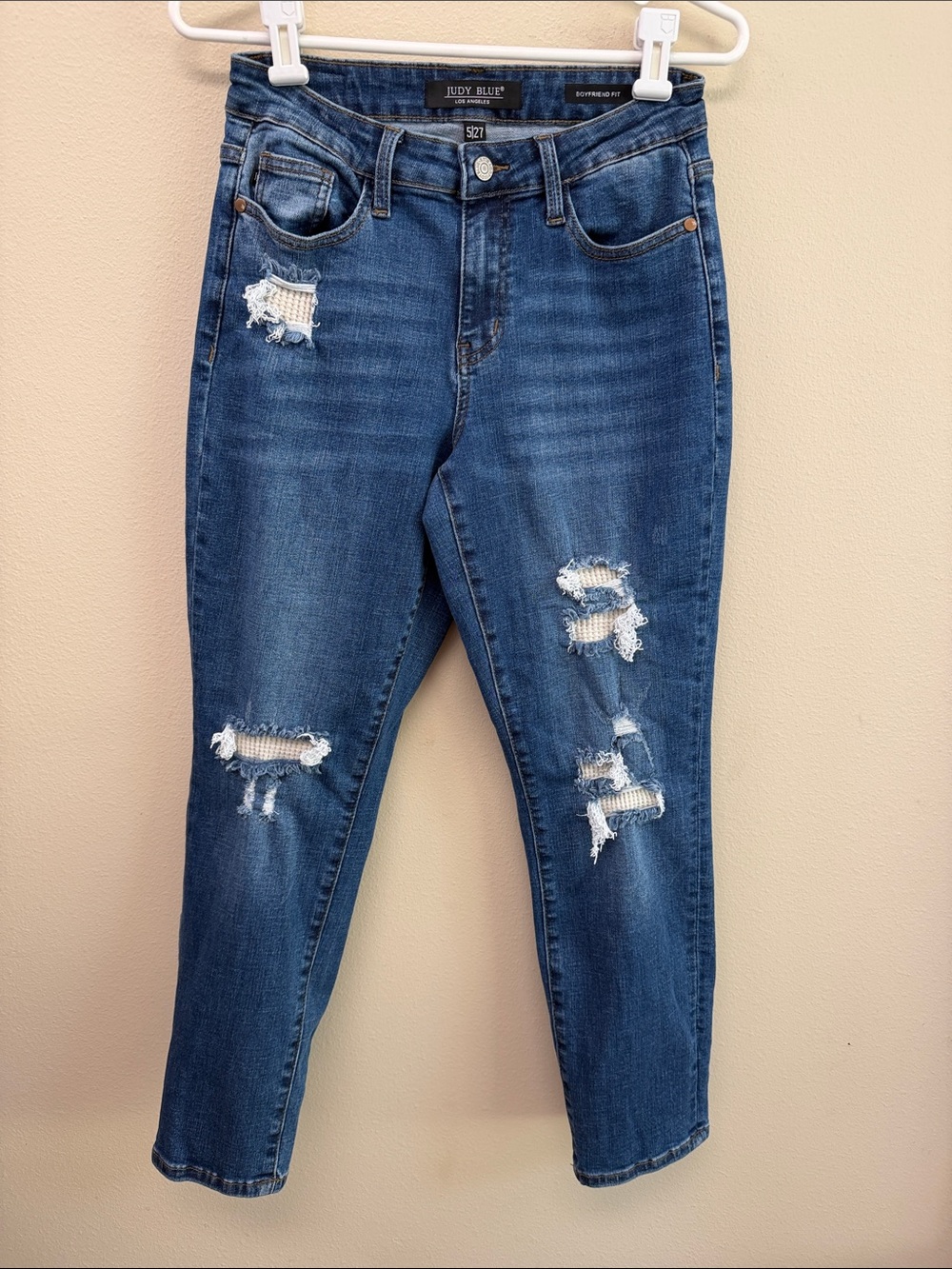 Judy Blue Boyfriend Distressed Jeans Sz5/27